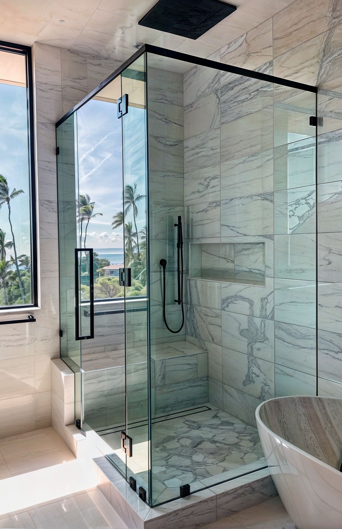 PRL Glass Bathroom Shower Door Bangalore